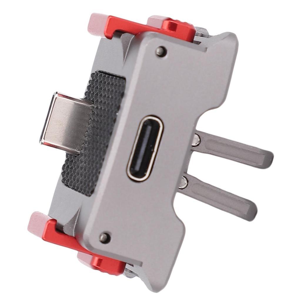 Charging Adapter Base Fit for Osmo Pocket 3 Action Camera Desktop Type C Charging Dock Aluminum Alloy Bracket Cold Shoe