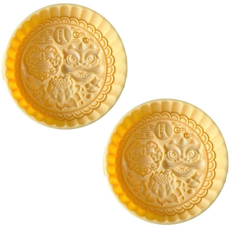 652F 2Pcs Traditional Pattern Cake Mold Cake Decorating Tool Cookie Dessert Mold Hand Press Pastry Mold Baking Accessories
