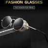 Retro Round Metal Sunglasses Steampunk Men Women Trend Brand Designer Vintage Sun Glasses UV400 Protection Eyewear