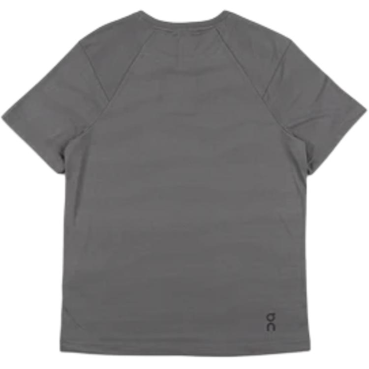 On Logo Round Neck Short Sleeve T-Shirt Men T-Shirts Gray 1ME30070122