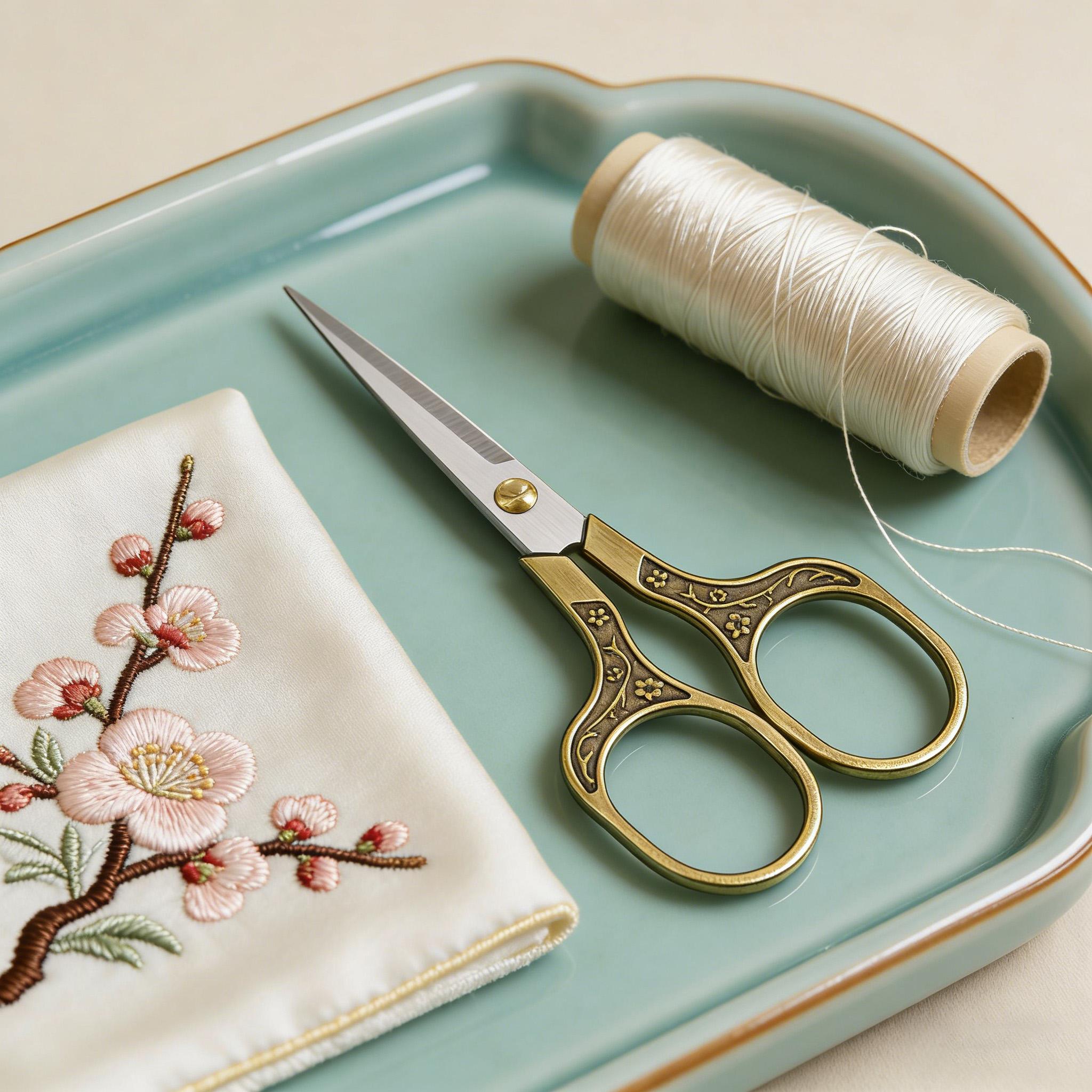 

1/2/3/4/5/6PCS,Multi-purpose Plum Blossom Embroidery Scissors Vintage Craft Shears Sharp Sewing Scissors Thread DIY Tools