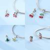 Original Charms Kupfer Kirsche Erdbeere Avocado Obstperlen Passend für Charms Anhänger Für Frau Schmuckherstellung Feines Geschenk