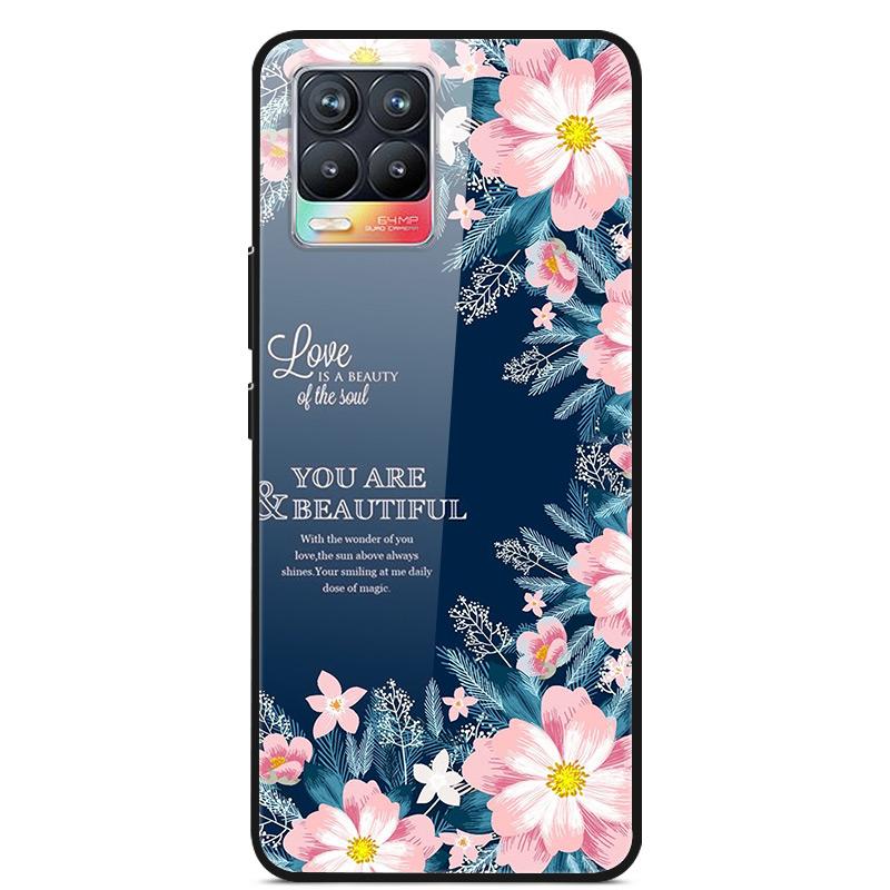 Glass Back Cover For Realme 8 Pro Case Tempered Glass Case For Realme 8 Pro 8i Realme 8 5G Phone Case Cover Realme8 5G Pro Funda
