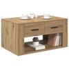 Artisan Oak Coffee Table 80 X 50 X 40 Cm Engineered Wood