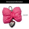 Fashionable Bowknot Keychain Heart Pendant Keychain Keyring Handbag Charm Phone Chain Accessory for Women and Girls