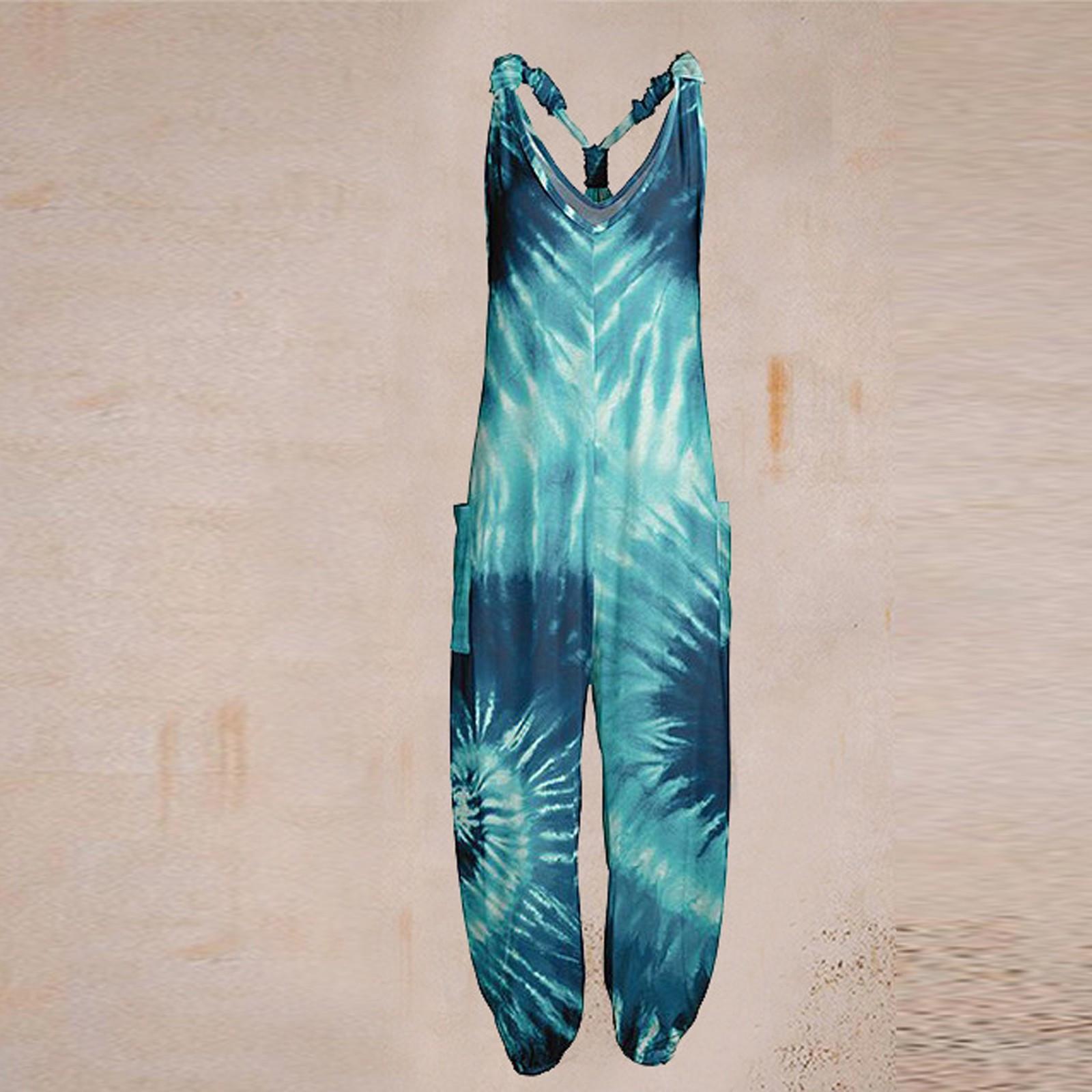 

Комбинезон Racerback на тонких бретелях, винтажный комбинезон с узором пейсли XXXXL