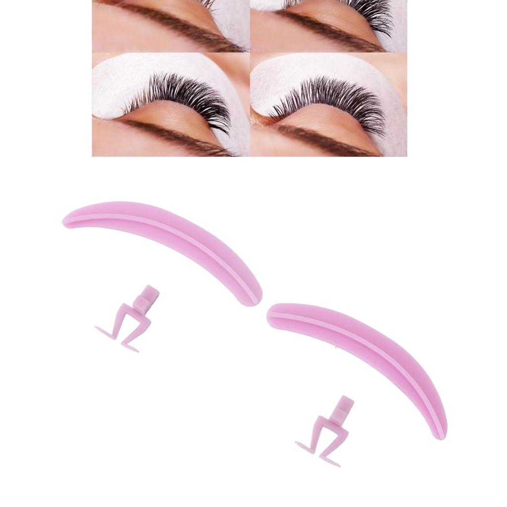 Eyelash Separator Tool Silicone Washable Reusable Convenient Use Eyelash Extension Lash Assist Tool for Beauty Salon Purple