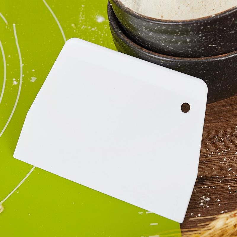 Plastic Trapezoidal Dough and Cake Scraper