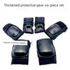 Roller Skating Turtle Protective Gear for Teenagers, Children, and Adults, Extreme Sports Safety Anti-Fall Skateboard Protective Gear 6-Piece Set