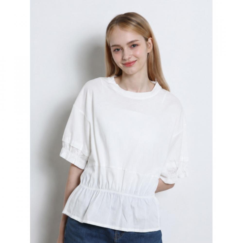Ozoc Woven Color Block T shirT