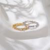 Minimalist Thin Rings for Women Shiny Cubic Zircon Stackable Finger Rings Stylish Girls Party Daily Wear Fashion Accessories