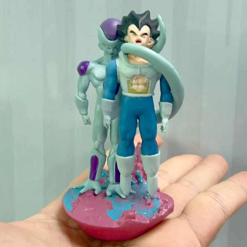 9cm/3.54in Anime Figure Frieza VS Vegeta Action Figures Pvc Statue Collection Model Toys Gifts