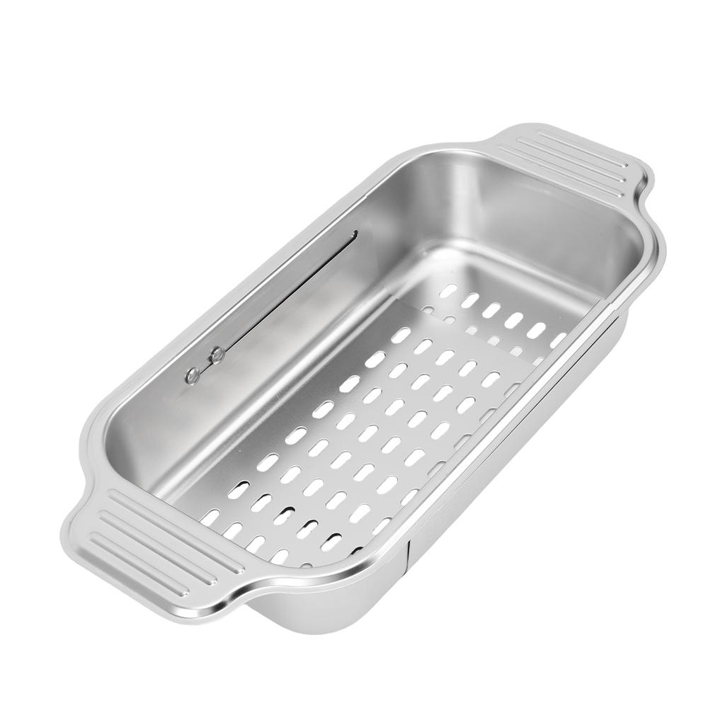 Over The Sink Strainer Extendable 304 Stainless Steel Over The Sink Colander for Kichen Washing Vegetables Fruits