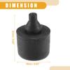 TWO Car Hood Stop Buffer Hood Bumper Support W709253-S300 Black for Ford Fusion