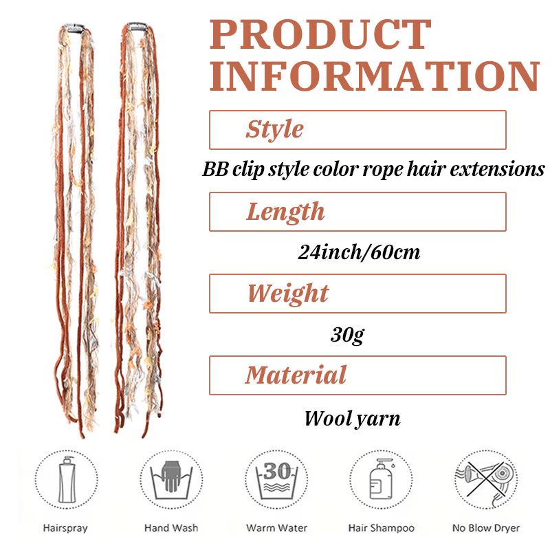 Colorful Tibetan Ethnic Style Braid Rope Headwear Hair Accessory