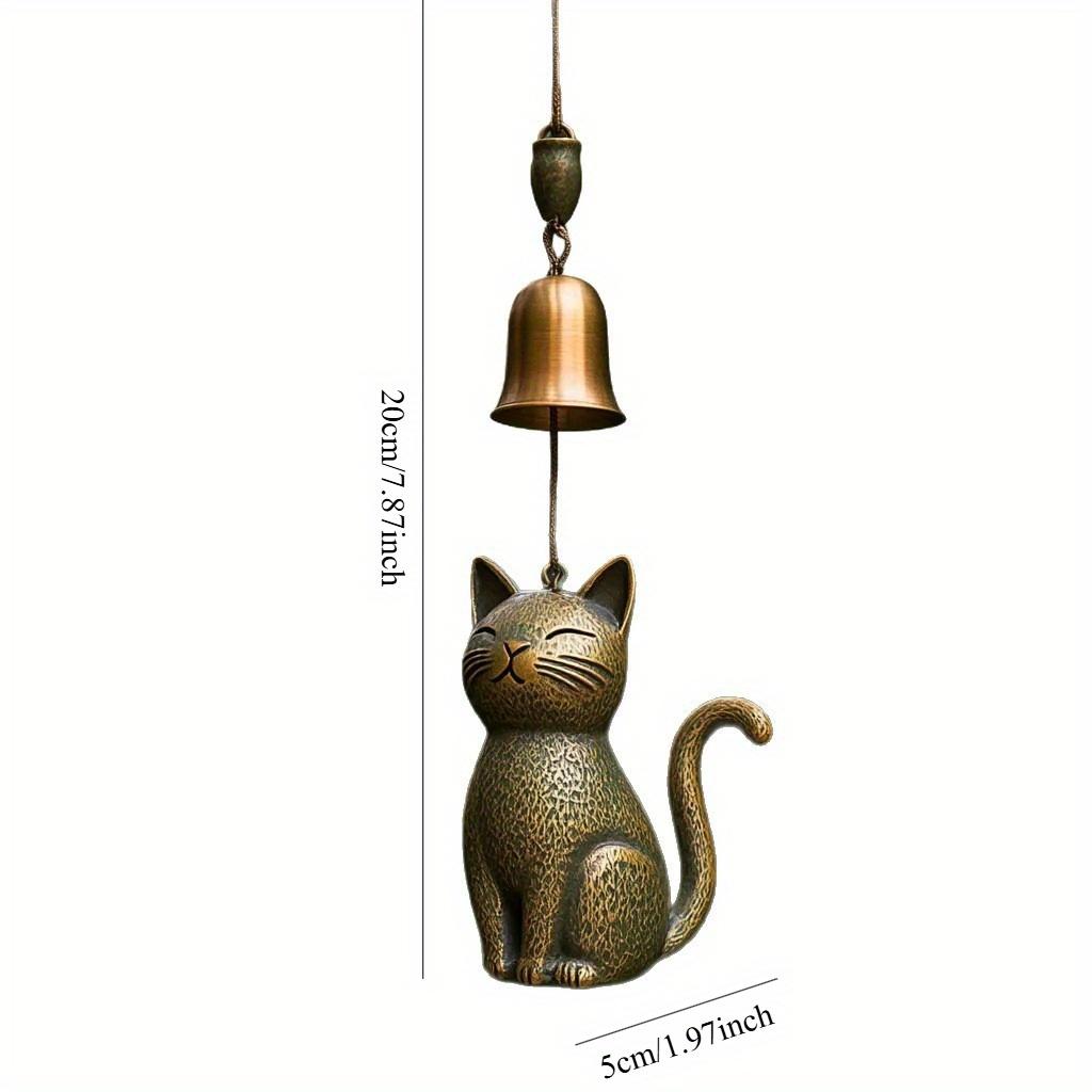 1pc Cat Wind Chime Cat Wind Chime Door and Window Hanging Ornaments Outdoor Garden Hanging Ornaments Suitable for Gifts to Friends, Family and Couples