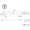 TOP Industrial (TOP) Swivel Ratchet Combination Wrench, 17mm, 180 Swivel, 5 Feed Angle, Gear Wrench FRC-17