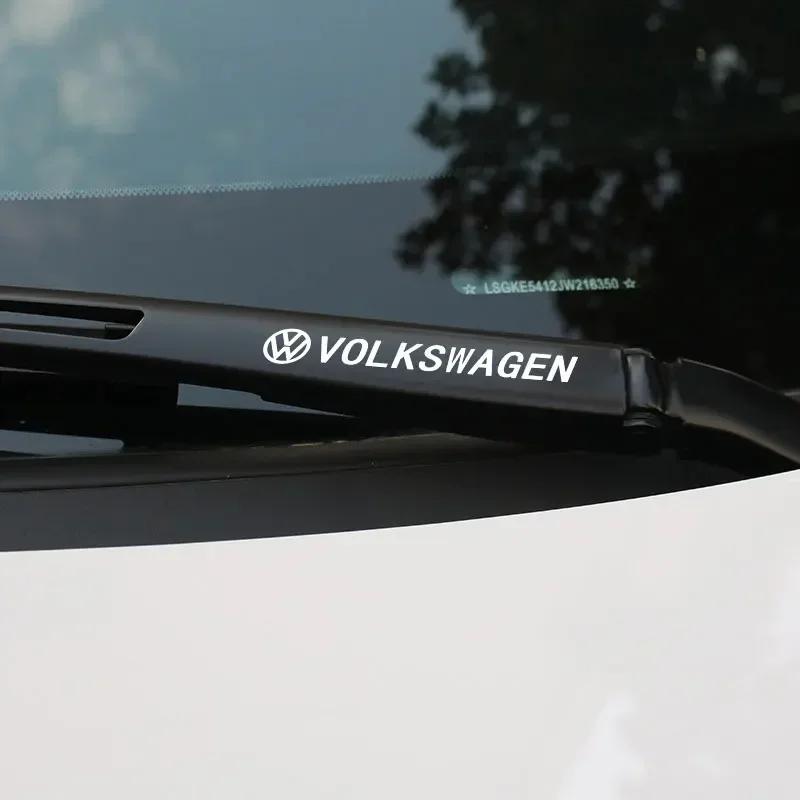 B6 For Volkswagen 4PCS Car Door Handle Decoration Stickers Wiper Decal Auto Accessories For Volkswagen GTI Polo Golf Passat Scir