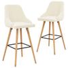Bar Chairs Set of 2 Velvet
