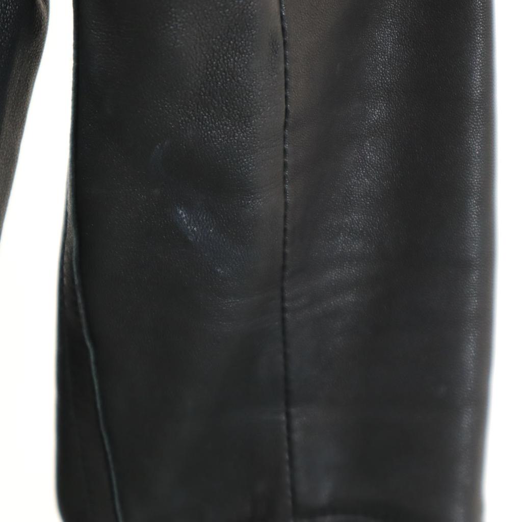 MACPHEE Jachetă de piele de oaie 38 negru Femei Second-hand