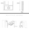 New Style Handleless Flat Lock Modern Bedroom Magnetic Recessed Door Handle Silent Push And Pull Invisible Sliding Door Lock