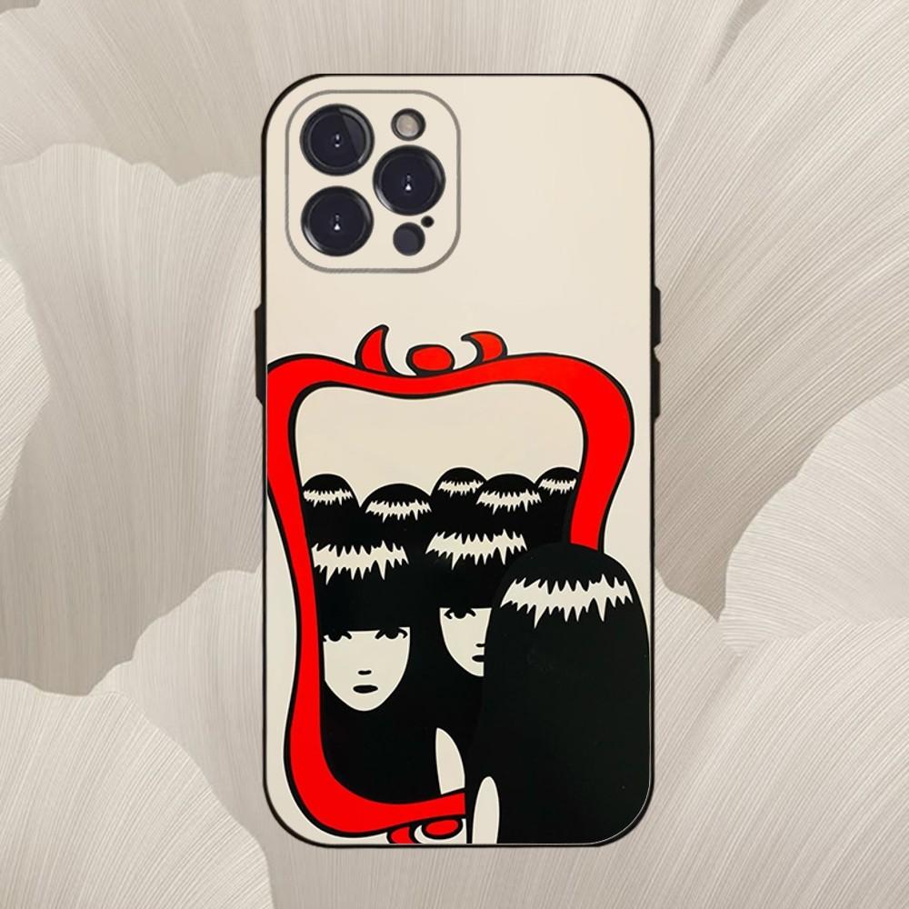 E-Emilys The Strange-es Phone Case For iPhone 16,se4,15,14,13,12,11,Pro,X,XS,Max,XR,Plus,Mini Soft Black Cover