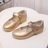 Fashion Versatile Girls' Shoes 2025 Spring New Kids Leather Shoe Simple Girls' Casual Shoes Anti Slip Child Performance Shoe