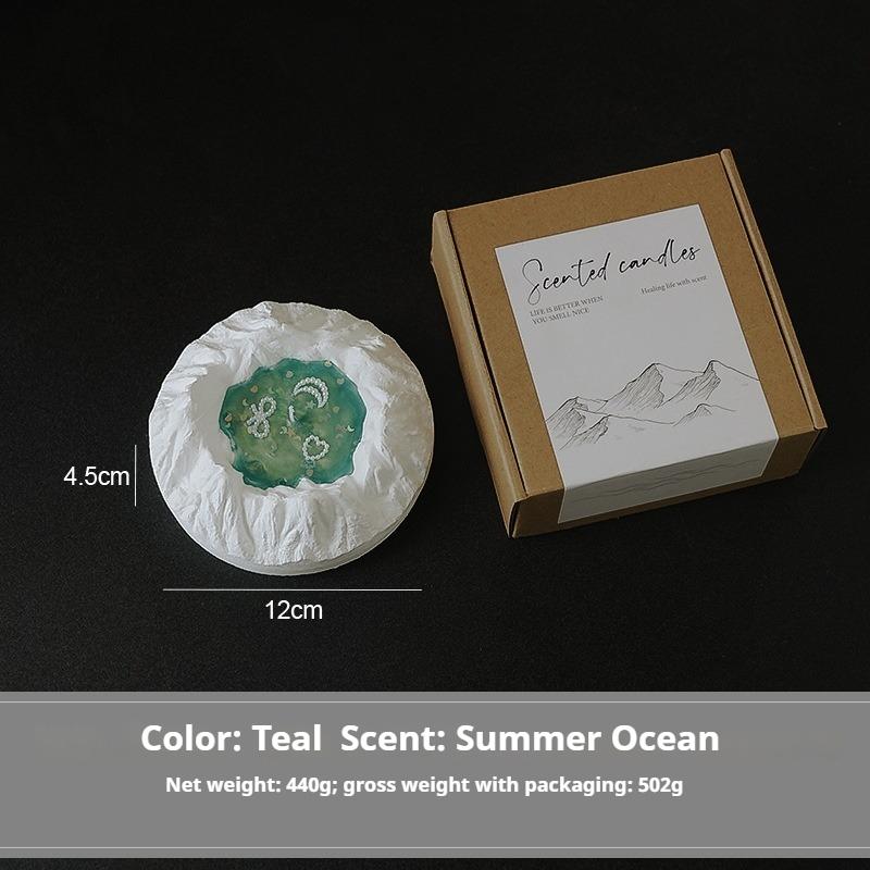 Ocean Glacier Shape Scented Candles Handmade Birthday Gifts Creative Tabletop Ornaments Aromatherapy