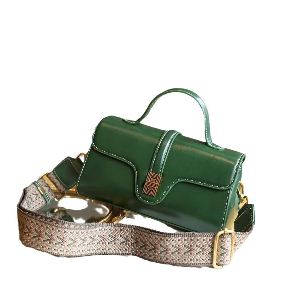 Genuine Leather Bag for Women, New Niche Original High-end Women's Bag, Light Luxury Retro Cambridge Handbag, Crossbody Small Bag