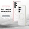 Translucent Shockproof Phone Case For Samsung Galaxy S26 Ultra Edge S25 FE Magnetic Wireless Charging TPU Plastic Back Cover