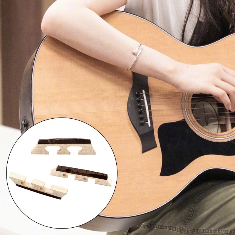 Wood Banjo Saddles Banjo Wood Bridge Banjo Accessory Replacement Bridge Four String Banjo Maple Banjo Bridge Banjo Part