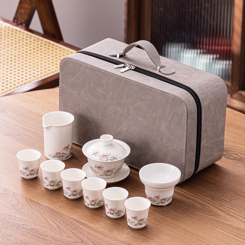 Ceramic Portable Travel Tea Set, Household Gift, Business Company To Send Customers High-end Gifts