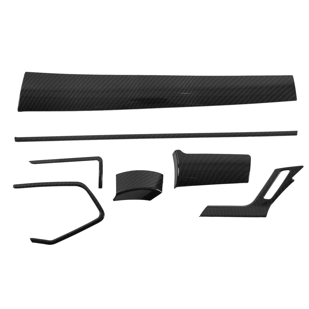 7pcs Car Interior Decoration Trim Kit Carbon Fiber Style Replacement for Civic 2016‑2020