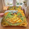 3pcs Princess Belle Quilt Set Soft and Comfortable Bedroom, Guest Room and Dorm Decor Bedding Set B074