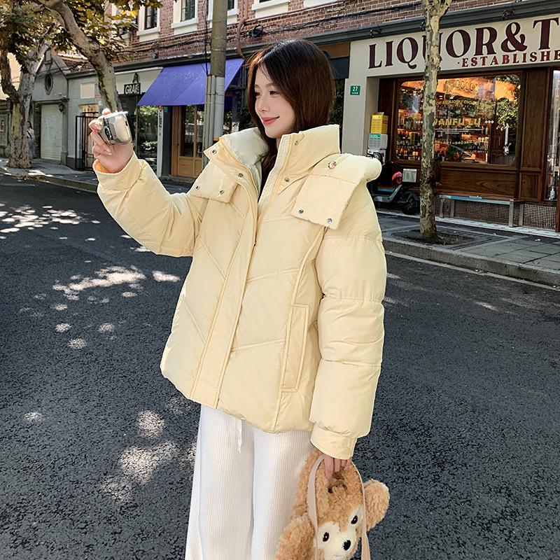 

Winter New Down Cotton-padded Jacket Women s Western Style Short Cotton-padded Coat New Little Padded Cotton-padded Jacket XL жёлтый