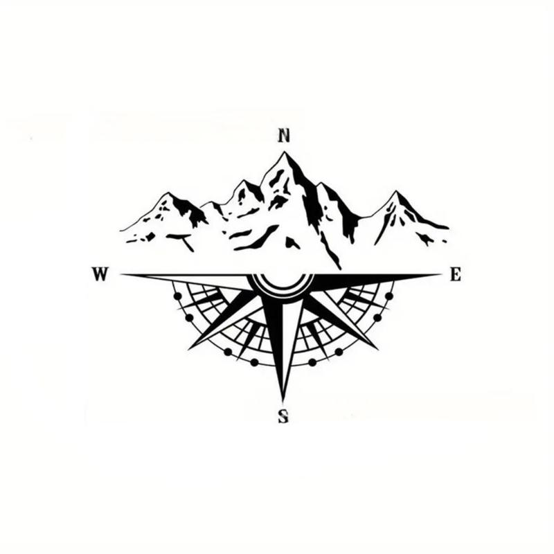 Waterproof Guidance Mountain Car Decals Strong PVC Sticker Weatherproof Design Long Lasting Adhesive For Outdoor Vehicles