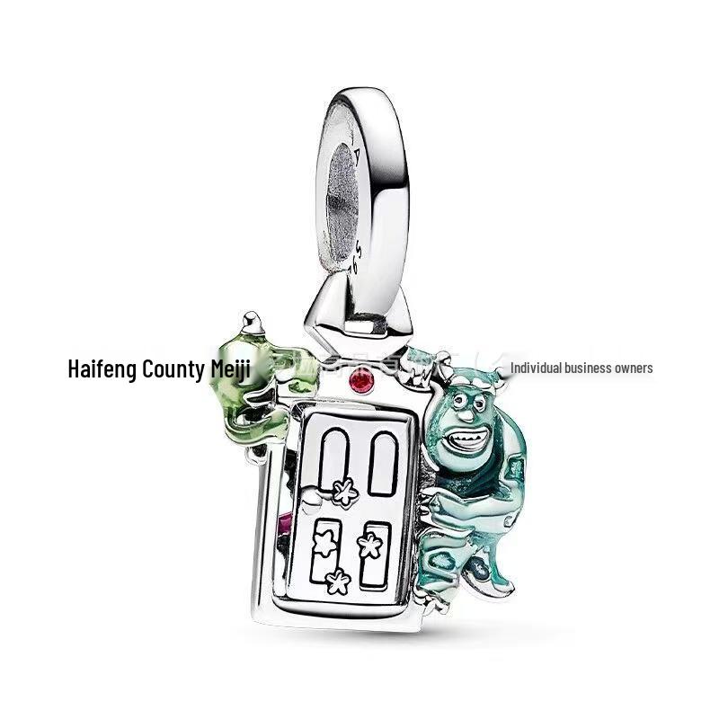 Panjia Srebro S925 Uroczy Kreskówkowy Anime Koralikowy Wisiorek Bransoletka Akcesoria