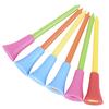 30Pc Multi Color Plastic Golf Tees 83Mm Durable Rubber Cushion Top Golf Tee