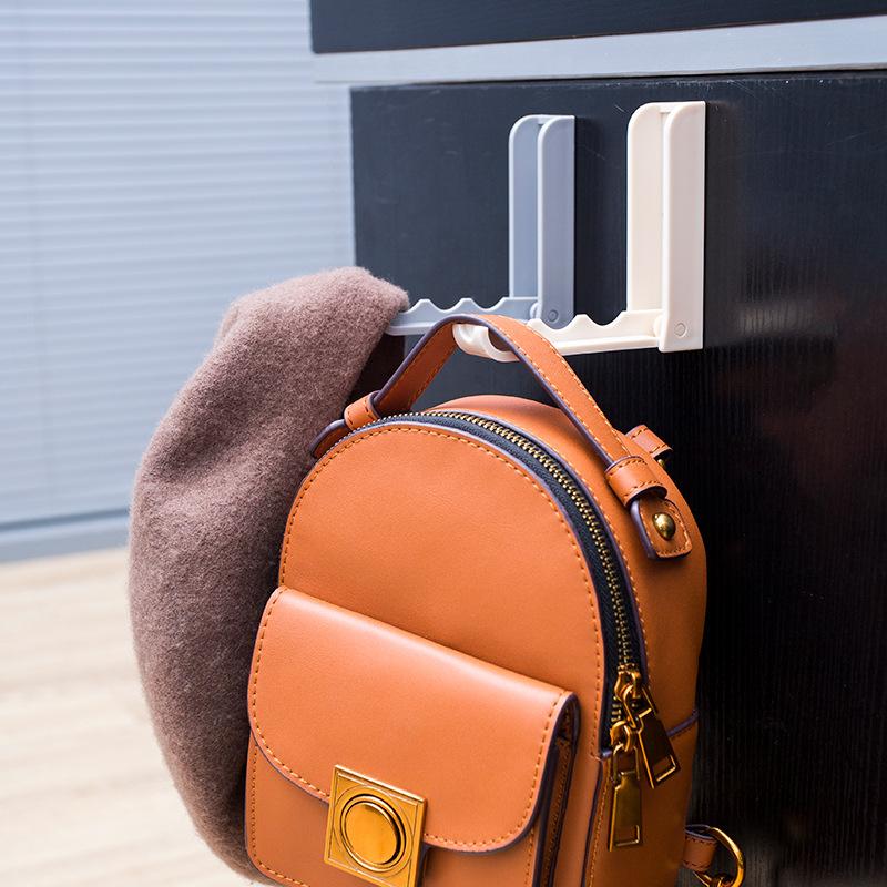 Multi-functional Hook, Seamless Adhesion, One Hook for Multiple Hangings, Bathroom Foldable Door, Umbrella, Key, Bag Hanger