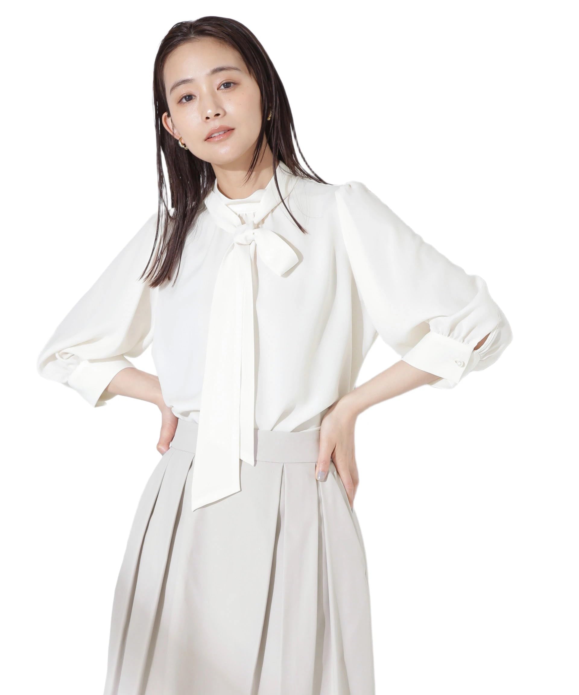 

Блузка Nano Universe со съемным бантом F Женский галстук-бант, 037, Слоновая кость, 673-5121309