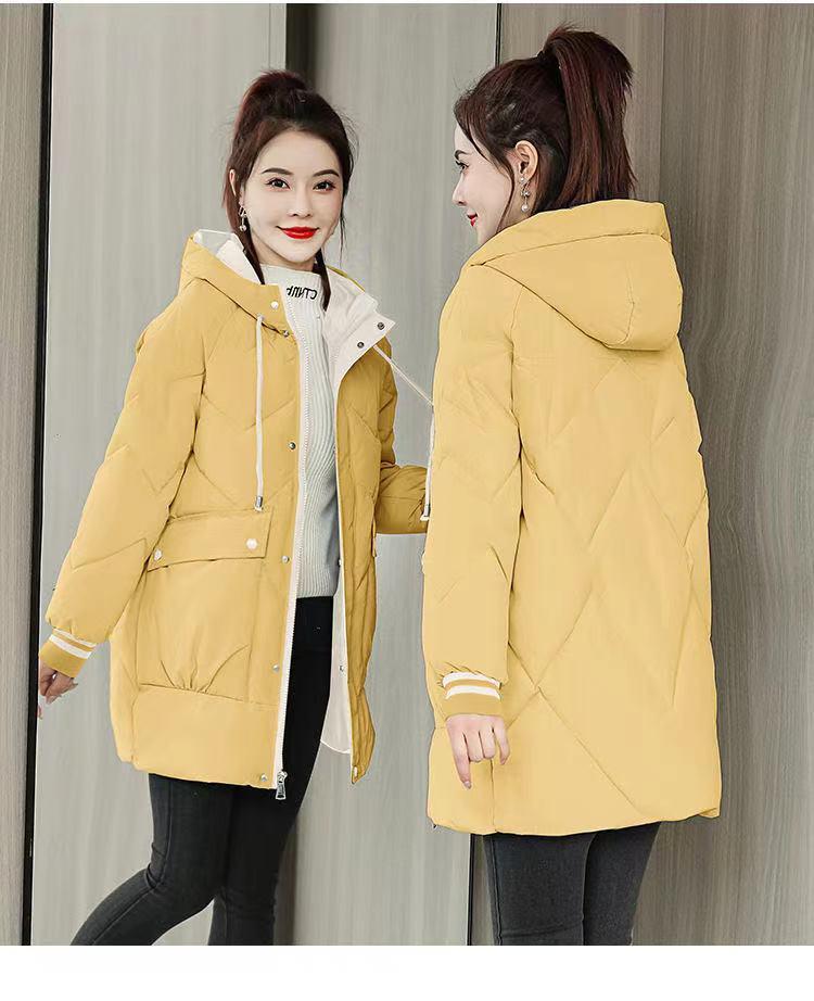 Cappotti e giacche da donna imbottiti in cotone moda Parka invernale con cerniera Feminimo Abbigliamento nero