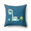 Cute Cartoon Dinosaur Pillowcase  Animal Polyester Cushion Cover Waist Throw Sofa Home Decoration Pillow Cases