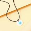 שרשרת תליון עין הרע כחולה רטרו לנשים