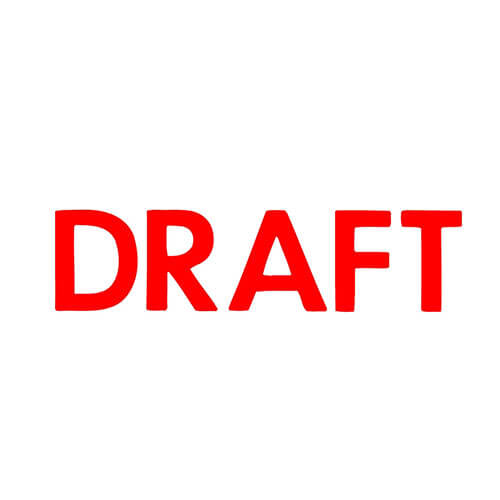 X-Stamper Self Inking Message Stamp (Draft Red)
