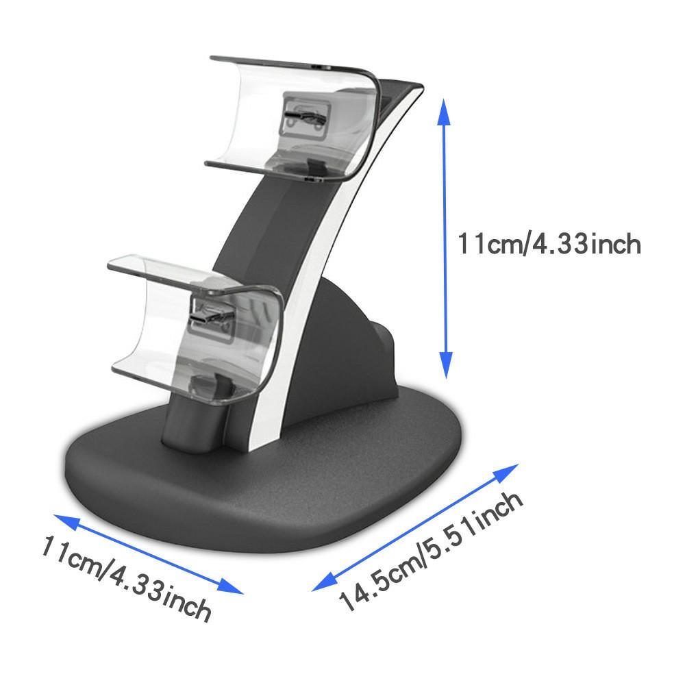 IPLAY HBP-253 For Sony PlayStation 5 Game Controller Holder Storage Stand Charging Dock with Type-C Port LED Indicator