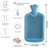 6Pcs Enema Bag Kit Rubber Enema Cleaner  Includes 2L Hot Water Bottle 4.9ft Hose Controlled Water Flow Valve 2 Syringe Pipe Hook