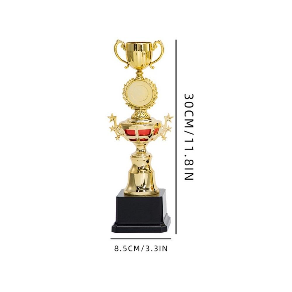 Neue Gold Gold Pokal Auszeichnungen Kunststoff Schule Belohnungsmaterial Preisbecher Krone Handwerk Souvenirs Sport Sieger