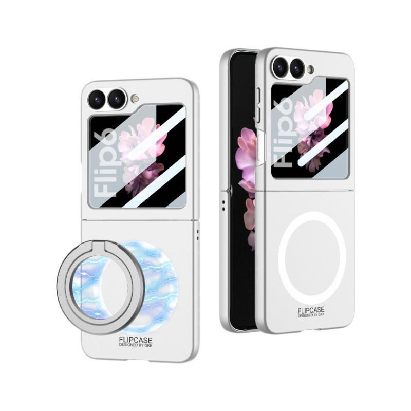 Z Flip 6/5 Case 360 Rotating Stand Wireless Charging Slim Foldable Cover Shockproof Magnetic