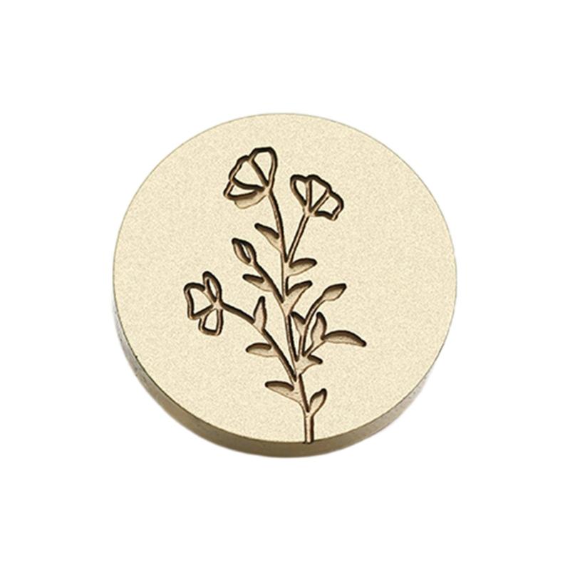 Wachssiegel-Stempelkopf mit Blumenprägung, Scrapbooking-Wachsstempelkopf für Dankeskarten, Einladungen, Umschläge, Verzierung
