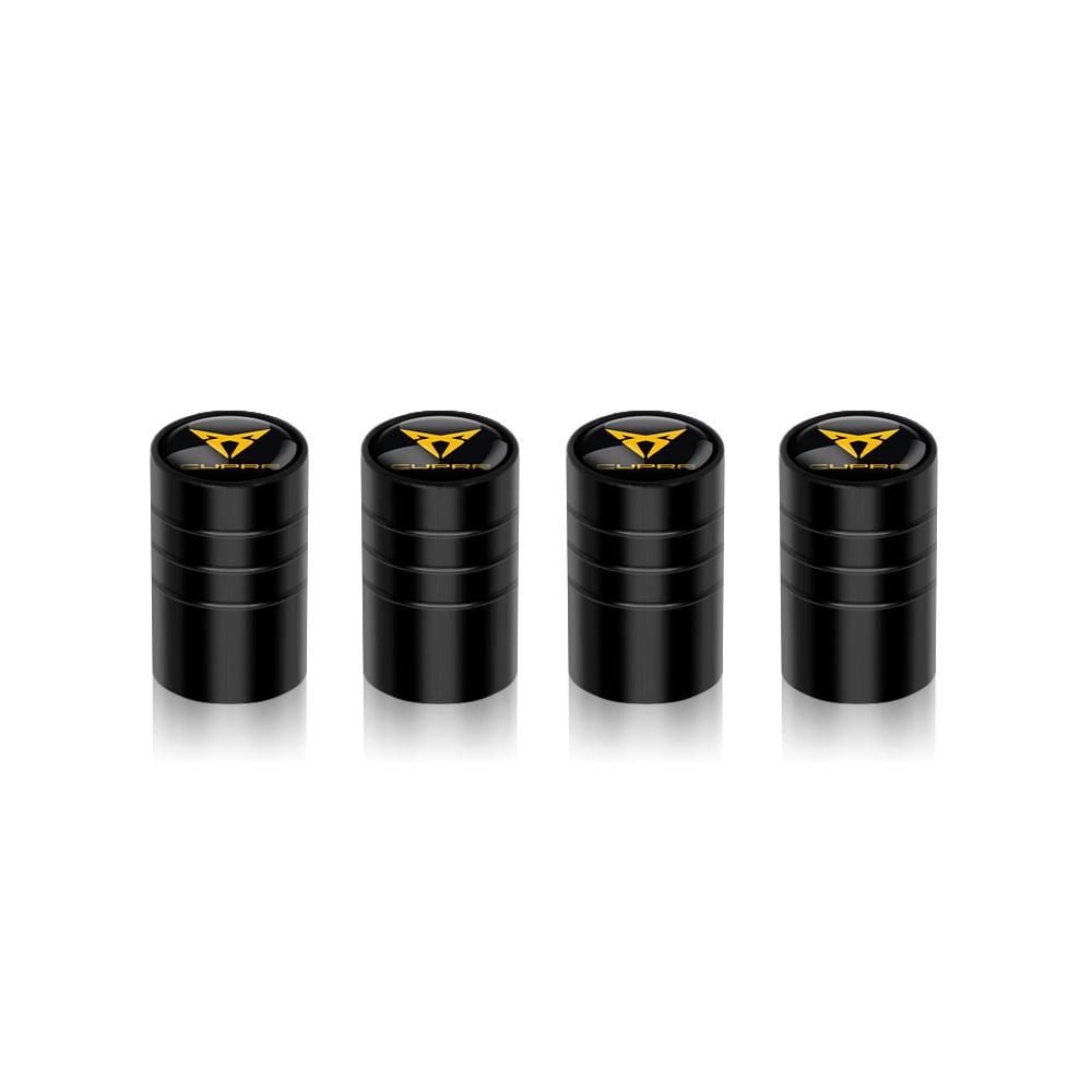ydsh2 New 4Pcs Car Wheel Tire Valve Caps Air Stem Covers Accessories For Seat Leon FR Cupra Ibiza Altea Exeo Formula Racing Alhambra